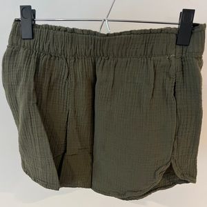 Linen blend shorts